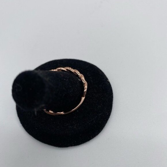 Half and Half Chain and Metal Rope Chain Bangle Rose Gold 2 Size Available - Picture 4 of 6